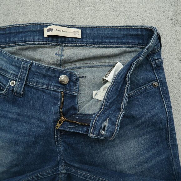 Levi's Jeans Women's Size 26 Blue Low-Rise Demi Curve Skinny Denim 30.5" Inseam - Picture 2 of 16